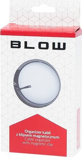Organizus kabllosh Blow 42-117, kapëse me magnet, e bardhë