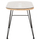 Tavolinë për kafe ovale për ambient të jashtëm Allegra 100×45×51,5 cm (HM5695.11), bezhë/ zezë