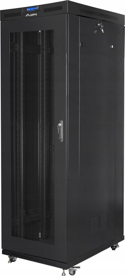 Kabinet RACK Lanberg FF01 19", 42U 800x800, me panel LCD, i zi