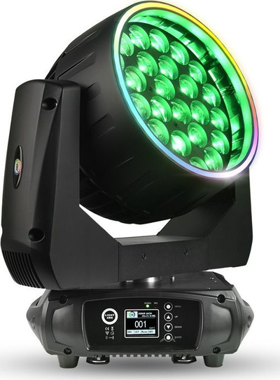 Reflektor lëvizës LIGHT4ME Venom Wash 28x15 Ring, 28 LED RGBW, DMX, i zi