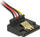Kabllo e brendshme rryme DeLOCK 85510, SATA 2x 15 pin, 0.3 m, e zezë