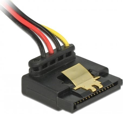 Kabllo e brendshme rryme DeLOCK 85510, SATA 2x 15 pin, 0.3 m, e zezë