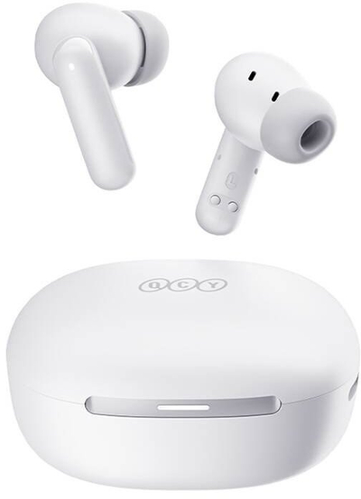 Kufje TWS QCY MeloBuds HT16, me heqje zhurme 45 dB, IPX4, të bardha