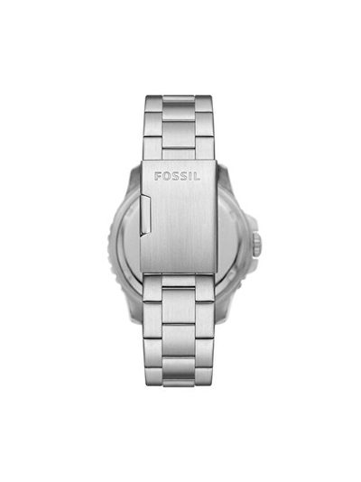 Orë dore për burra Fossil Blue GMT FS6092, ngjyrë argjendi