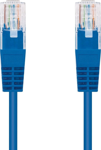 Kabllo rrjeti C-TECH Patchcord Cat5e, UTP, 0.5m, blu