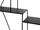 Raft muri TIGARD, metal, 4 kate, i zi