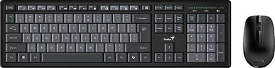 Set tastierë dhe maus Genius Smart KM-8200 Copilot, wireless, 1200 DPI, i zi me të kuqe