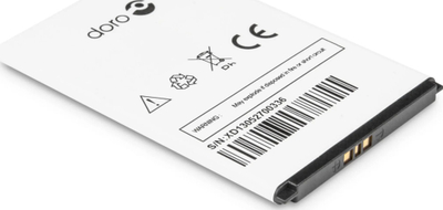 Bateri telefoni Doro Primo 406 413, Li-Ion, 1050mAh, e bardhë