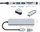 USB HUB Bounn 6 во 1, USB C, HDMI 4K 30Hz, сив