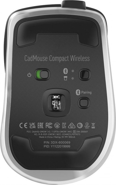 Глушец 3Dconnexion CadMouse, Bluetooth, USB-C, црна