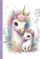 Fletore FRESH Notebook Unicorns, 128x165mm, 48 fletë me katrorë, shumëngjyrëshe