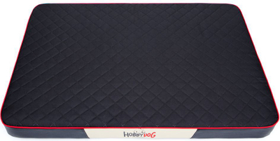 Dyshek për qen Hobbydog Premium Mattress, madhësia XL, material Codura, lëkurë eco e zezë
