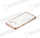 Këllëf telefoni Diamond për Samsung Galaxy A72 5G, silikon transparent, buzë rozë metalike