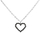 Qafore PDPAOLA Black Heart Silver CO02-221-U