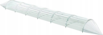 Serë tunel për kopsht pa markë 360x57x30cm, najlon PVC transparent