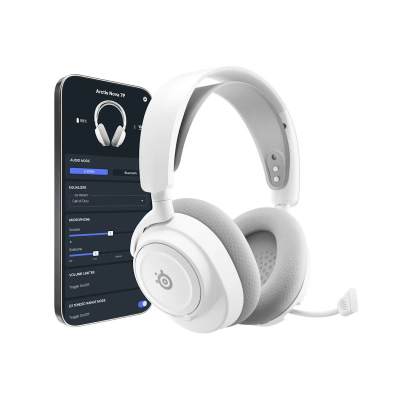 Kufje gaming SteelSeries Arctis Nova 7P Gen 2 wireless për PlayStation, të bardha