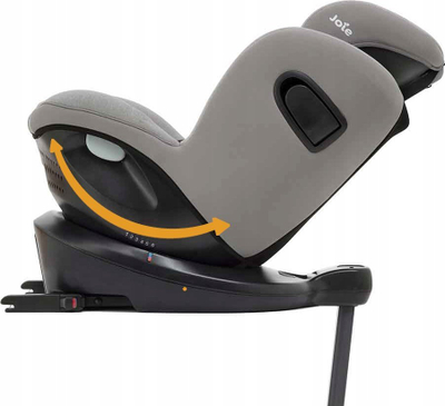 Sedilje makine për kalamaj Joie i-Spin 360 i-Size, 40-105cm, rrotulluese 360°, gri