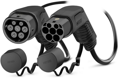 Karikues elektrik Charge Amps Halo, kabllo Type 2 Mode 3 3P, trefazor, gri