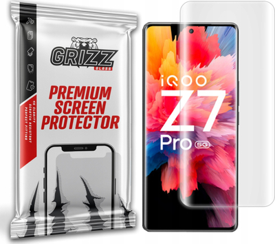 Folie mbrojtëse hidrogel GrizzGlass Hydrofilm për Vivo iQOO Z7 Pro, që s’u gërvisht lehtë, e tejdukshme