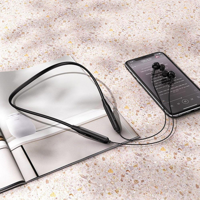 Kufje bluetooth HOCO ES51 Sports, in ear, me shirit qafe, të zeza