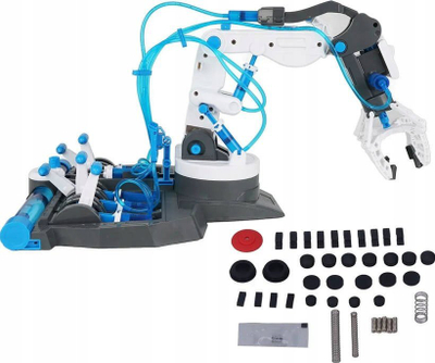 Set ndërtimi Byjarda 3n1 krah roboti hidraulik, 220 copa, edukativ 8+, gri blu