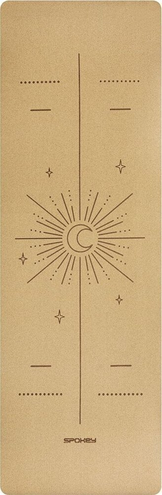 Tapet yoga Spokey Savasana Cork, 4mm, tapë natyrale, jeshil pastel