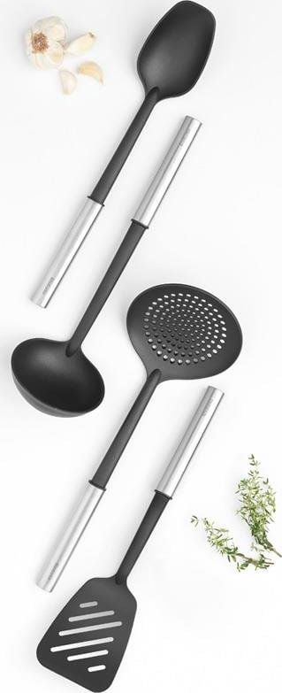 Set veglash kuzhine Brabantia Profile, 4 pjesë, najlon jo ngjitës, argjendtë
