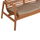 Set mobiljesh kopshti Dover HM9624, 4 pjesë, dru teak i ricikluar, jastëkë ngjyrë mocha