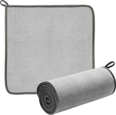 Peshqir për pastrim Baseus microfiber, 40cm x 40cm, i hirtë