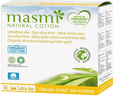 Peceta higjienike Masmi Day Ultra Thin, me krahë, 10 copë, të bardha