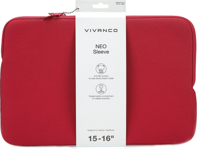 Mbajtëse laptopi NEO për MacBook 15-16", neopren, e zezë