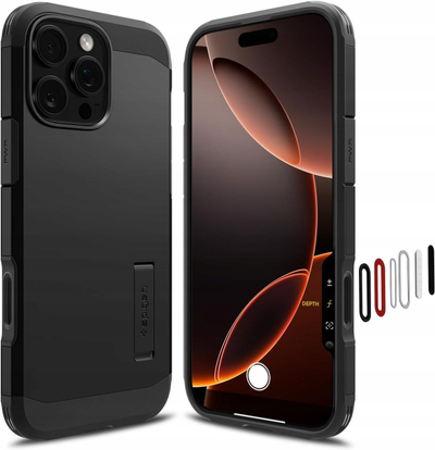 Kapak telefoni Spigen Tough Armor T MagSafe, për iPhone 17 Pro, i zi