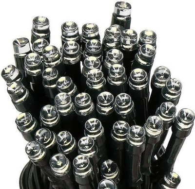 Drita bredhi Springos 100 LED, me bateri, programues, blu