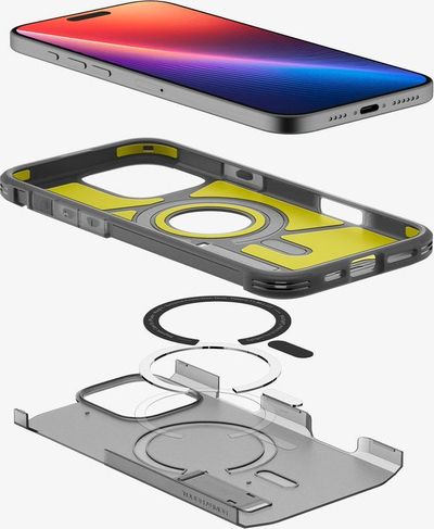 Mbulesë telefoni Spigen Tough Armor MagFit, MagSafe, për iPhone 16 Pro, e zezë