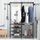Raft rrobash Standing Clothes Rack Double, metal, me 2 shtylla e rafte, i zi
