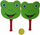 Set raketash me shkume Nicola Toys Adar, 2 raketa, me top, jeshile