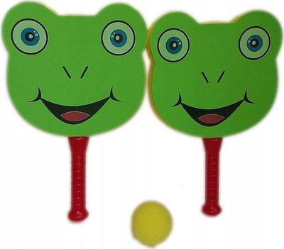 Set raketash me shkume Nicola Toys Adar, 2 raketa, me top, jeshile