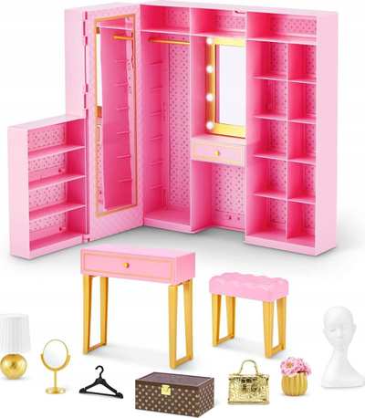 Lodër garderobë Zuru Mini Brands Fashion Dream Wardrobe, me aksesorë, për fëmijë