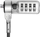 Kabllo sigurie LogiLink NBS010, Noble Wedge Lock, me çelës, argjendtë