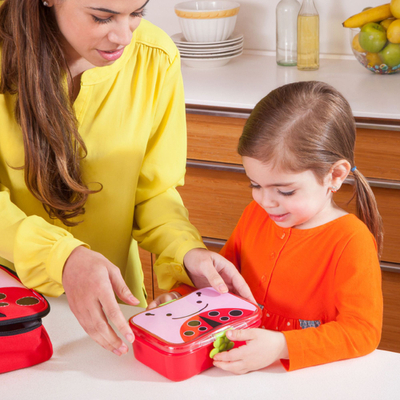 Set drekë Skip Hop Zoo Lunch Kit Ladybug, 2 pjesë, për fëmijë, shumëngjyrësh