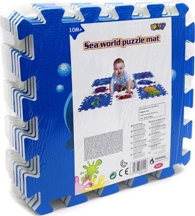 Puzzle dyshek shkumë Artyk Bota Nënujore, 9 copa, 86x86cm, shumëngjyrësh