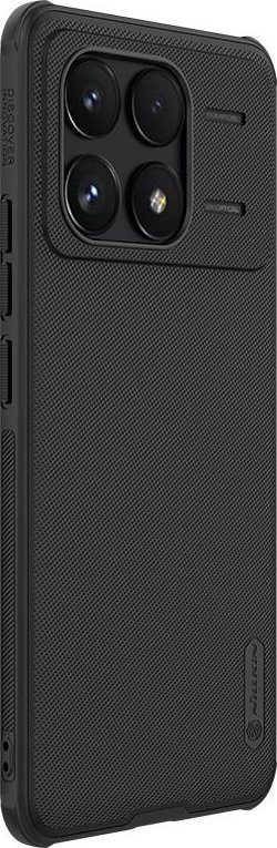 Kapak telefoni Nillkin Frosted Shield Pro për Xiaomi Poco F6 Pro, TPU dhe plastike e fortë, i zi