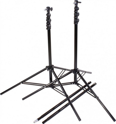 Sistem sfondi Helios Telescopic Background Stand, gjerësi 168-300 cm, lartësi 280 cm, i zi