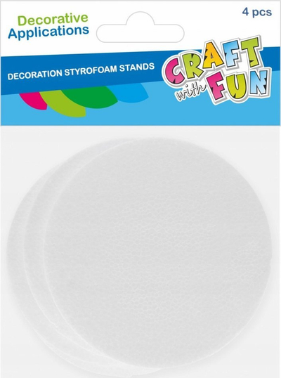 Nënfilxhan dekorativ Craft With Fun 545837, prej stiropori, set me 4 copë, 15 cm