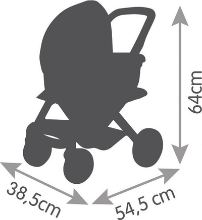 Karrucë lodër për kukulla Maxi-Cosi Combi 3 në 1, deri 42 cm, me ulëse, rozë