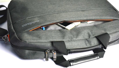 Çantë laptopi Addison Middlebury, 14.1", najlon 1680D, e zezë