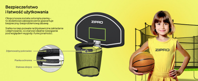 Tapet futbolli për trampolinë Zipro Accuracy Mat, 120x140 cm, i papërshkueshëm nga uji