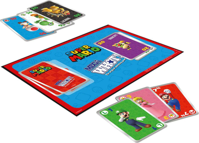 Игра со карти Winning Moves Super Mario Mega WHOT, 106 карти, 5+, црвена