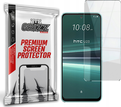 Xham mbrojtës hibrid GrizzGlass HybridGlass HTC U23, transparencë e lartë