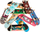 Lodër fingerboard Tech Deck DLX Pro Pack, set 10 copë, për fëmijë 6+, shumëngjyrëshe